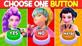 Thumbnail: Kpop Demon Hunters🔴 YES 🟡 NO or 🟢 MAYBE | Choose one Button Challenge!🤔