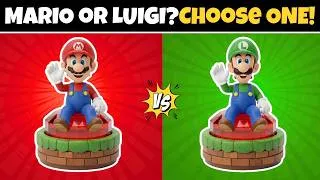 Thumbnail: Mario vs Luigi — Choose ONE! | The Super Mario Bros. Movie Edition