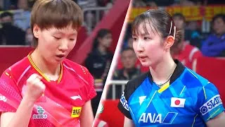 Thumbnail: Wang Manyu (2) vs Hina Hayata (5) | ITTF Mixed Team World Cup 2023