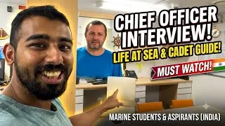 Thumbnail: CHIEF OFFICER INTERVIEW: The Untold Reality of Life at Sea! 🚢⚓ (Must Watch for Cadets) (Recommended)