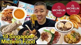 Thumbnail: Michelin Street Food in Singapore 🇸🇬 Eating at 19 Michelin Food Spots