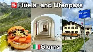 Thumbnail: We drove over two Swiss mountain passes, Fluela and Ofen, and stayed in our camper in Glurns, Italy.