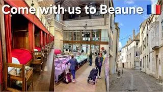 Thumbnail: Beaune, market, Basilica, brocante, butcher, wine tasting, mustard, camper place, all-in-one video