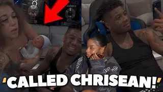 Thumbnail: Blueface Calls Chrisean & Neveah REACTS While Revealing Baby JR’s Face! 