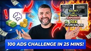 Thumbnail: AI Static Ads for eCom Meta Ads AT SCALE (100 Ads in 25 Min)
