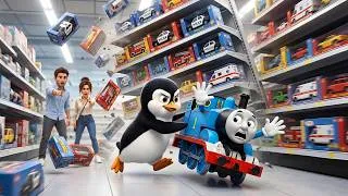 Thumbnail: Chris Rescues Thomas from a Collapsing Toy Shelf 😱 What Happens to Chris Next? | Chris & Thomas