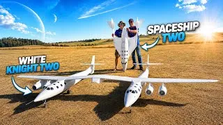 Thumbnail: AMAZING AND UNIQUE !! RC White Knight Two drops Spaceship Two | Virgin Galactic Prototype RC Models
