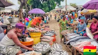 Thumbnail: BUYING AND COOKING DELICIOUS GHANIAN FRESH FISH LIGHT SOUP IN SEGE GHANA🇬🇭 WEST AFRICA 🌍