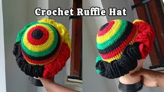 Thumbnail: How To Crochet a Ruffle Hat | Easy Step by Step tutorial for beginners