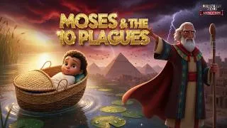 Thumbnail: The Story of Moses: From Baby in the Basket to the 10 Plagues of Egypt | A Full Animated Bible Story
