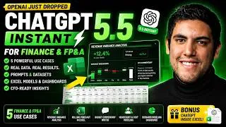 Thumbnail: 5 Practical Ways to use ChatGPT 5 5 Instant for Finance and FP&A