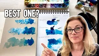 Thumbnail: Which Art Medium is Best? Watercolor, Oil, Acrylic or Gouache