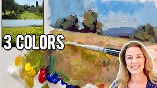 Thumbnail: Paint a Landscape with Just 3 Colors (Easy Oil Painting for Beginners)