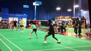 Thumbnail: Mixed Doubles Rally Lasitha and Christine vs. Jet and Eleen