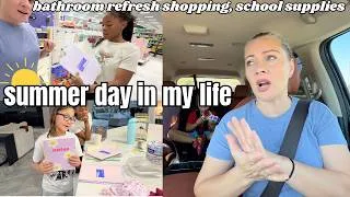 Thumbnail: Mom vlog: bathroom refresh shopping +mini target school supply haul I Day in My Mom Life Vlog