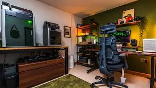 Thumbnail: My New Hybrid Mac & PC Dream Desk Setup 2026 - Vernal Core-3 Standing Desk