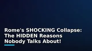 Thumbnail: Romes SHOCKING Collapse The HIDDEN Reasons Nobody Talks About