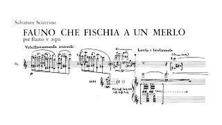 Thumbnail: Sciarrino, Salvatore (1980): Fauno che fischia a un merlo per flauto e arpa — Caroli, Stoop