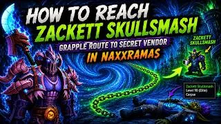 Thumbnail: World of Warcraft – How to Reach Zackett Skullsmash | Secret Vendor Grapple Route (4K)