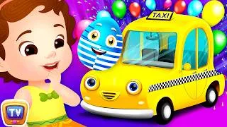 Thumbnail: Surprise Eggs Toys – Public Transport Vehicles for Kids | Rickshaw & more | ChuChu TV #ChuChuTV100M