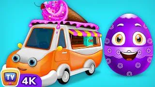 Thumbnail: Surprise Eggs Toys - Utility Vehicles – Part 2  | Ice Cream Van & More | ChuChu TV #ChuChuTV100M