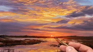 Thumbnail: Painting a Sunset: Evening Glow on Intricate Clouds