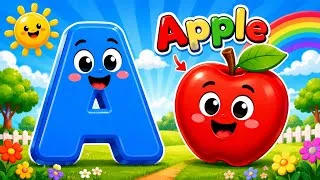 Thumbnail: 🍎 The ABC Song – A is for Apple | Nursery Rhymes | Toddler Learning Kids Songs | Chu Happy Kids