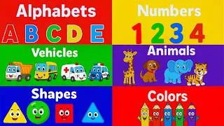 Thumbnail: 🚀 Everything Your Toddler Needs to Learn! | ABC, Phonics, Numbers, Shapes & Colors | Chu Happy Kids