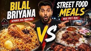 Thumbnail: Bilal Biryani VS Street Food Meals 🔥 Which Tastes Better? | Chennai Food Review#viral#food#trending