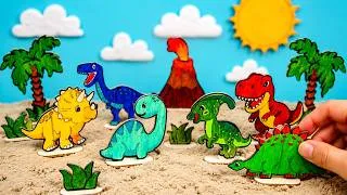 Thumbnail: Colorful Dinosaur Adventure 🦕🌈 Volcanoes and Prehistoric Fun