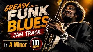 Thumbnail: Greasy Funk Blues Jam Track in A Minor | 111 BPM Guitar Backing Track