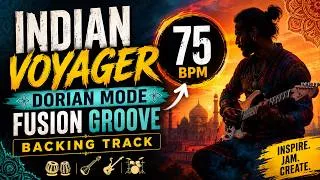 Thumbnail: Indian Voyager | Dreamy Dorian Mode Fusion Backing Track (75 BPM)