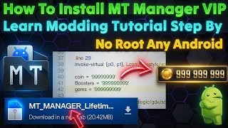 Thumbnail: How To Install And Use MT Manager VIP | Learn Modding Tutorial Step By Step | No Root