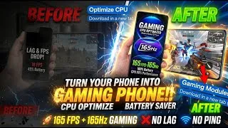 Thumbnail: Turn Your Low Android into Gaming Phone| 165 HZ & 165 FPS| Boost CPU | Battery saver