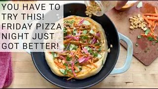 Thumbnail: Thai Chicken Pizza with Peanut Sauce | Easy Friday Pizza Night Recipe