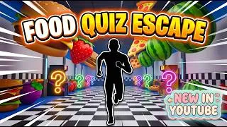 Thumbnail: FOOD QUIZ ESCAPE 🍕 | Guess the Food Challenge | Interactive Brain Break Workout