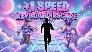 Thumbnail: Immersive Interactive Warm Up | ROBLOX +1 SPEED KEYBOARD ESCAPE ! ⌨️🔊| Viral Obby Run