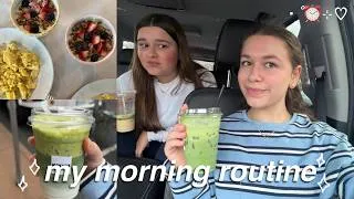 Thumbnail: my little sister COPIED my morning routine 🌷