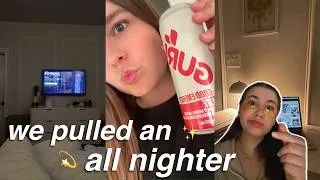 Thumbnail: Pulling an ALL NIGHTER with my sister