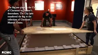 Thumbnail: Installing the 1st Pennsylvania Battalion Battle Flag - Rare Battle Flag from the Revolutionary War
