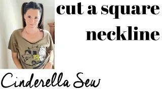 Thumbnail: How to cut a square neckline on a tshirt - Cutting lower neckline on a t- shirt - Remove collar cute