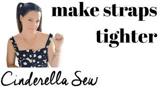 Thumbnail: How to make straps tighter - Fix strap on dress that is too big and falls off shoulders hand sewing