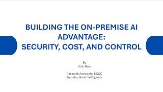Thumbnail: Beyond the Cloud: Building Secure, Cost-Effective Solutions with Local AI