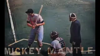 Thumbnail: 1952 Mickey Mantle rookie card year, Jackie Robinson, in COLOR 1st time World Series Game 7, PSA 10