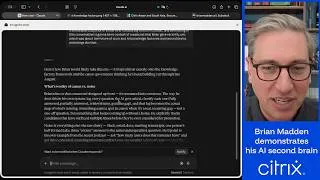 Thumbnail: Brian Madden live demo of how to use his AI second brain
