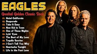 Thumbnail: Eagles Greatest Hits Playlist 🦅 Hotel California, Desperado & More, Take It Easy,...