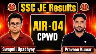 Thumbnail: 🏆 SSC JE Topper Interview 😱 AIR - 4 CPWD Ranker Reveals Secret Strategy With Praveen Kumar