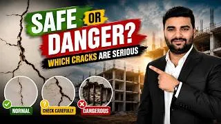 Thumbnail: Building Cracks Explained | Which Wall Cracks Are Dangerous? Civil Engineer Guide (2026)