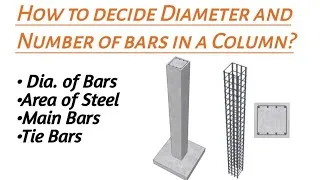 Thumbnail: How to decide Diameter and Number of Steel bars required in a Column as per IS code ?| Column Design
