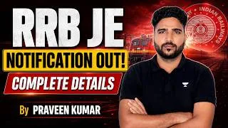 Thumbnail: 🚨 RRB JE 2026 BIG UPDATE! 🔥 Notification OUT | Vacancies, Salary, Eligibility & Selection Process